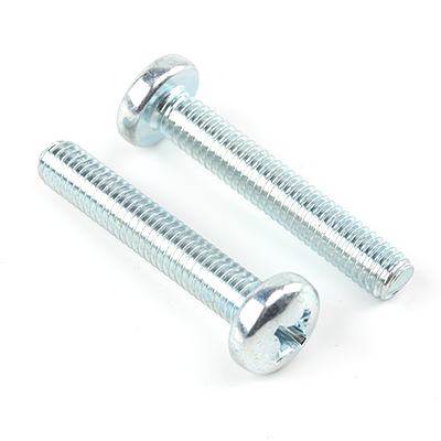 工業(yè)熊碳鋼4.8級藍(lán)白鋅十字槽盤頭螺釘GB818